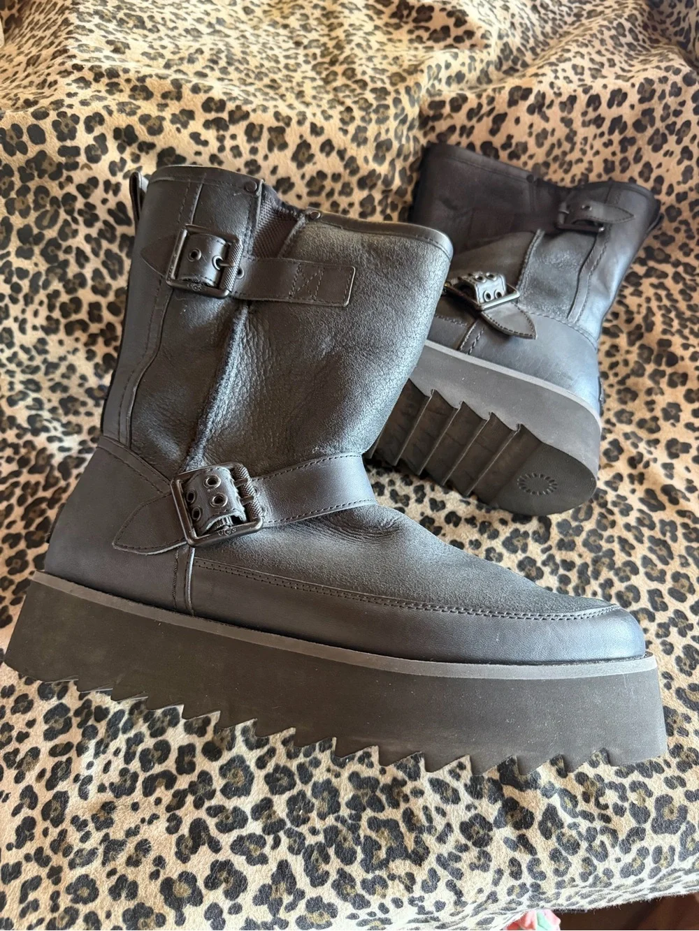 UGG Rebel Biker Platforms